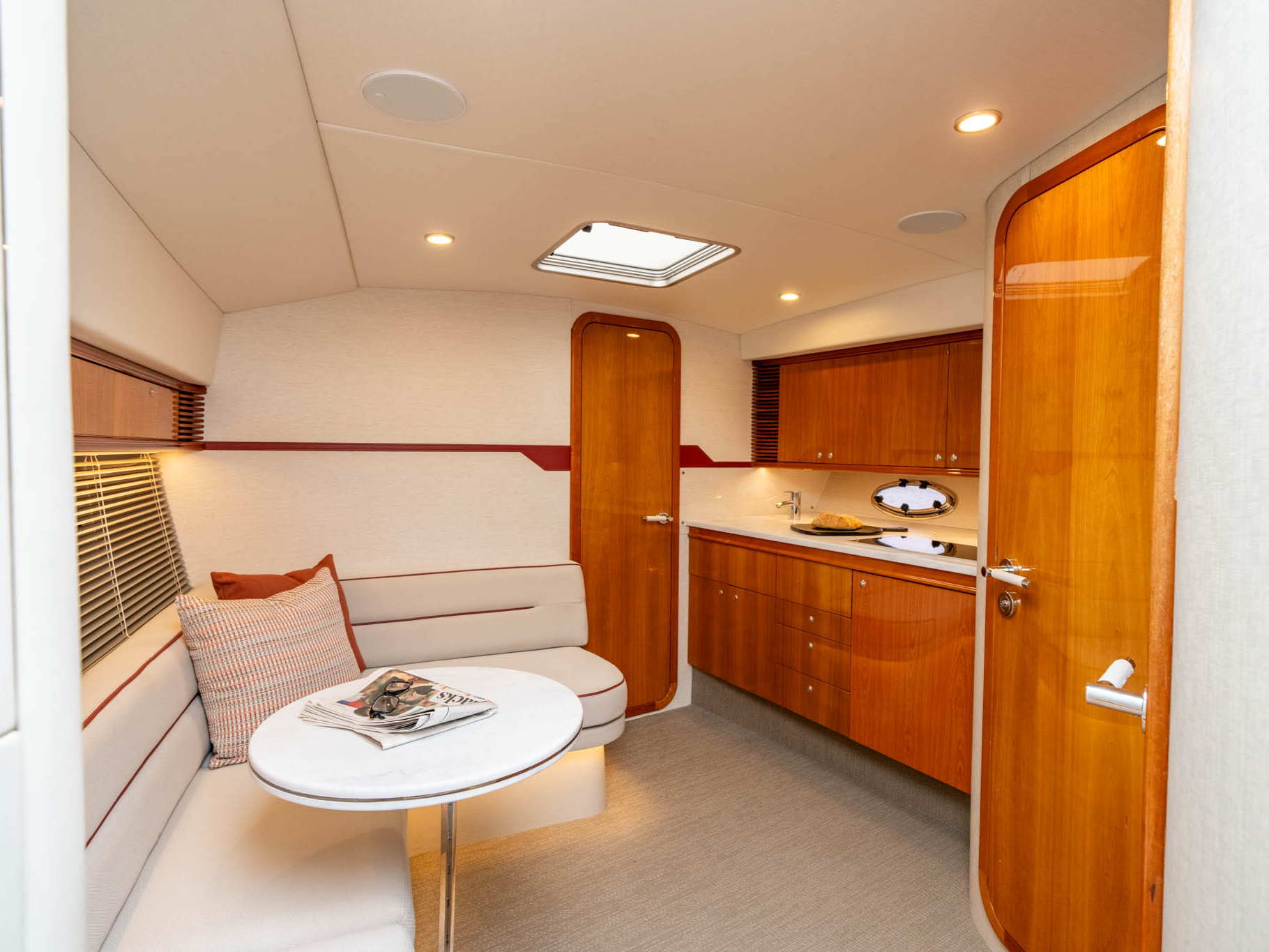 refitted interior of a windy 37 yacht