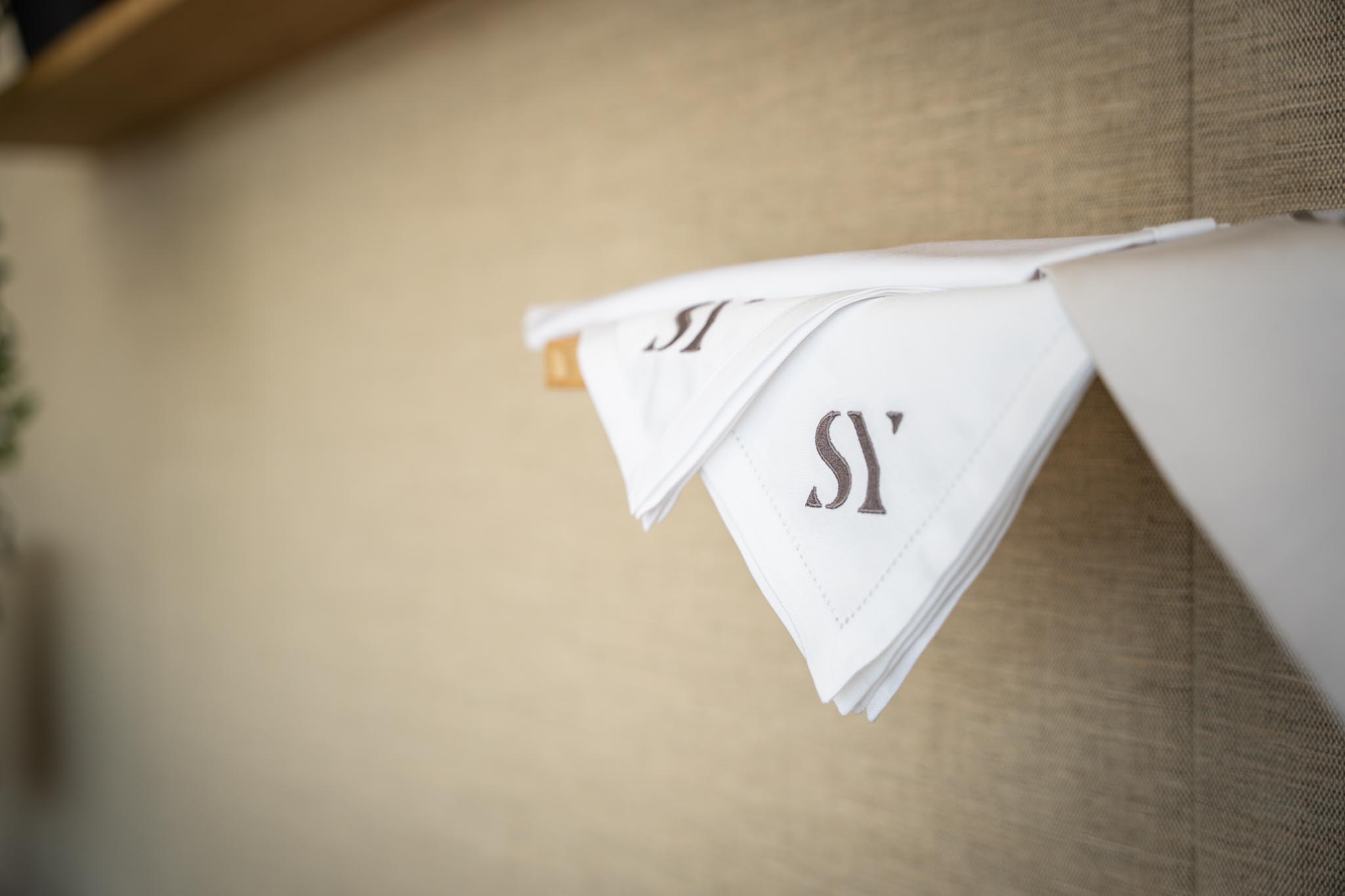 Up close of Setag embroidered materials