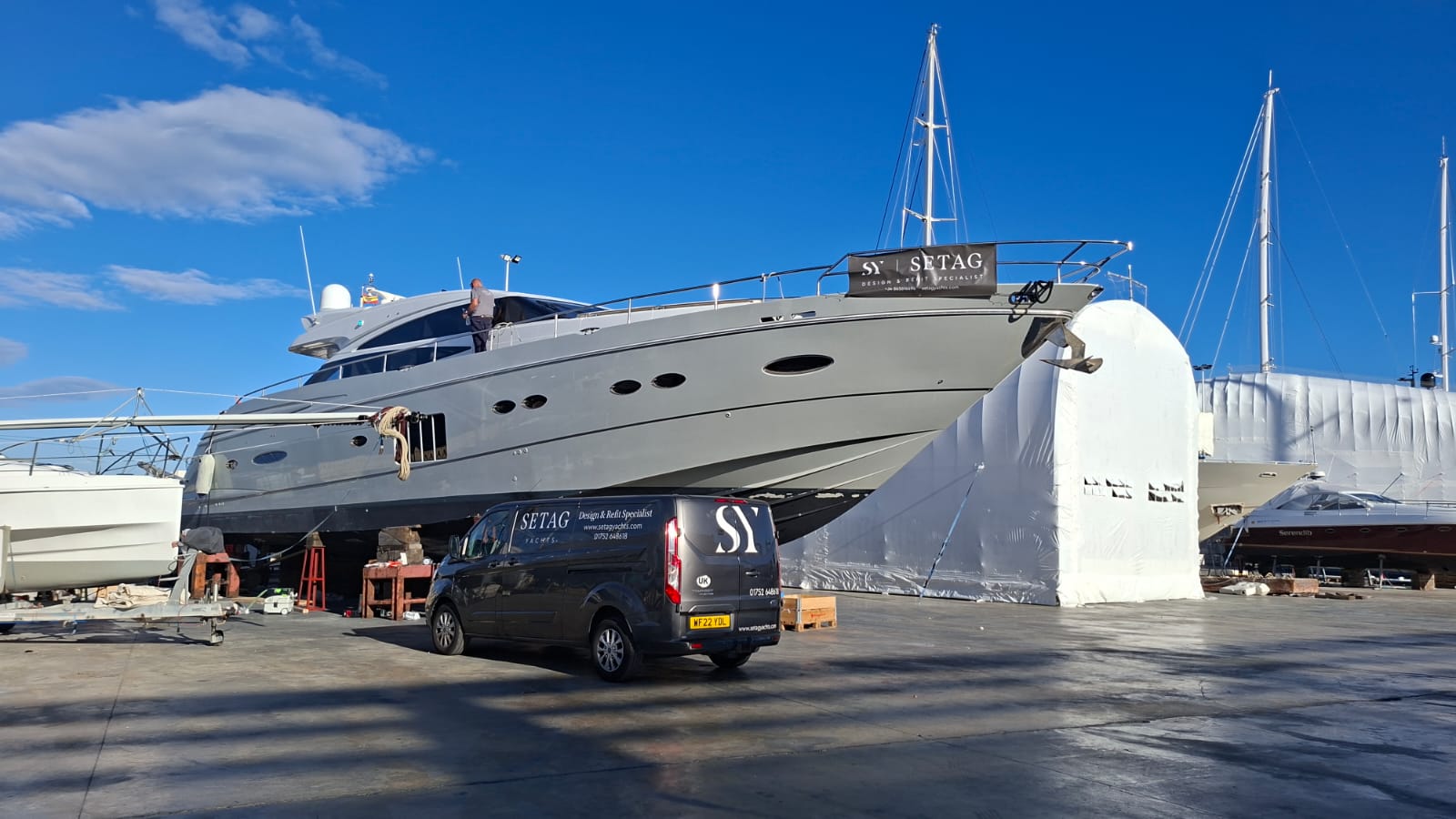 Princess V78 at SETAG's Denia Facility